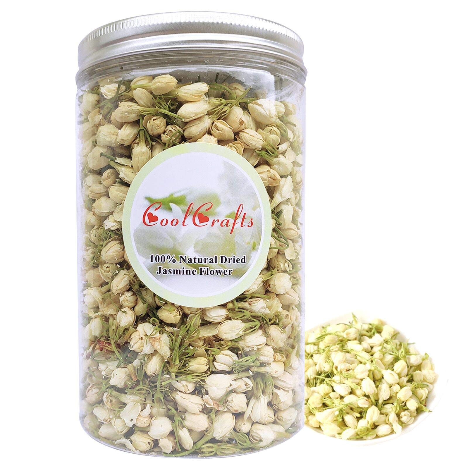 CoolCrafts Dried Jasmine Flowers Culinary Jasmine Buds Dried